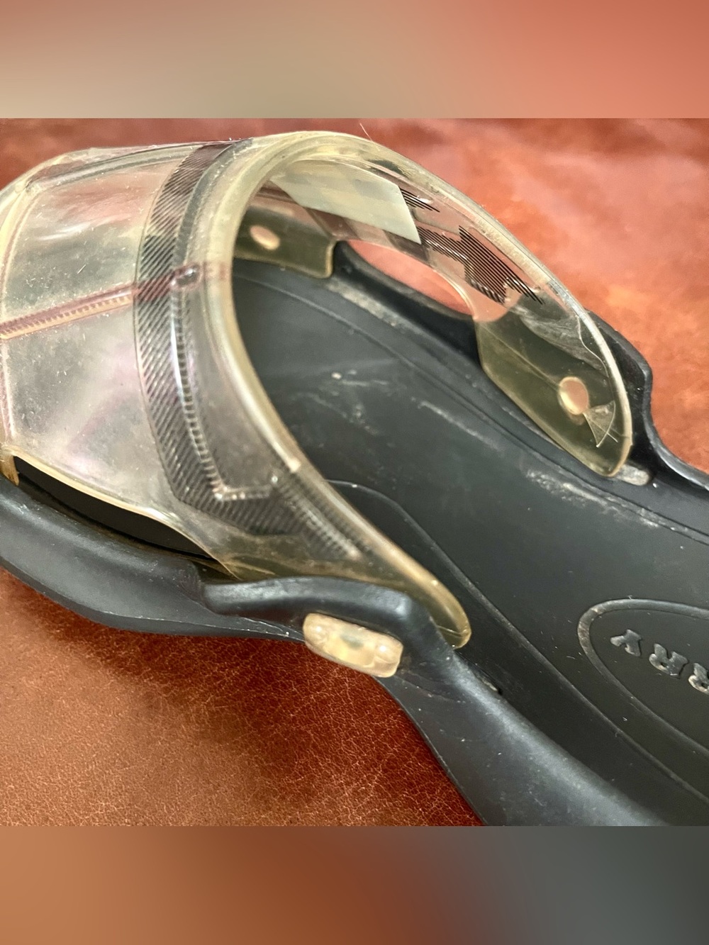 Burberry Iconic Check Pattern Pool Slide Sandals - Picture 7 of 16
